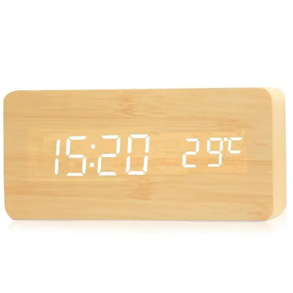 Techome | Digital Wooden Clock