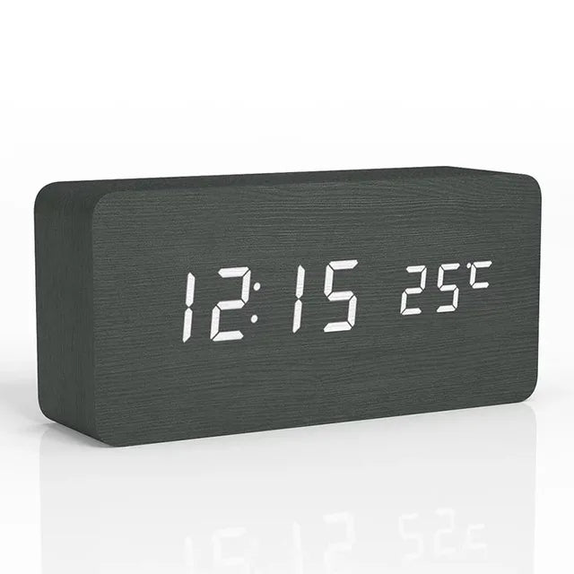 Techome | Digital Wooden Clock